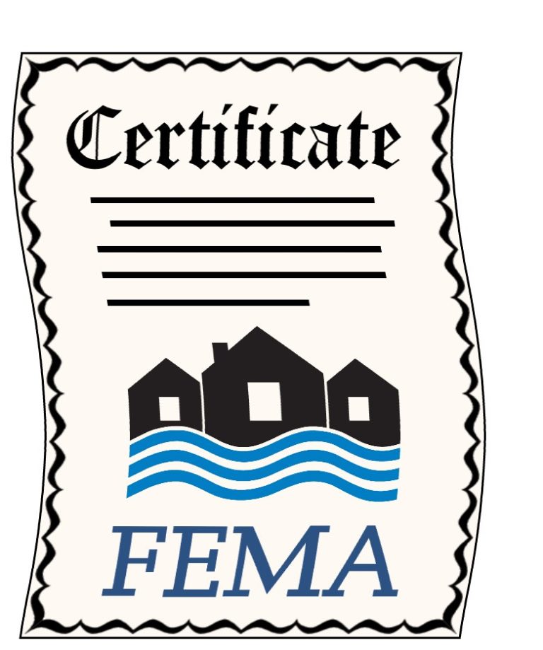 Flood Elevation Certificate Graphic Wiggins Land Surveying 2559